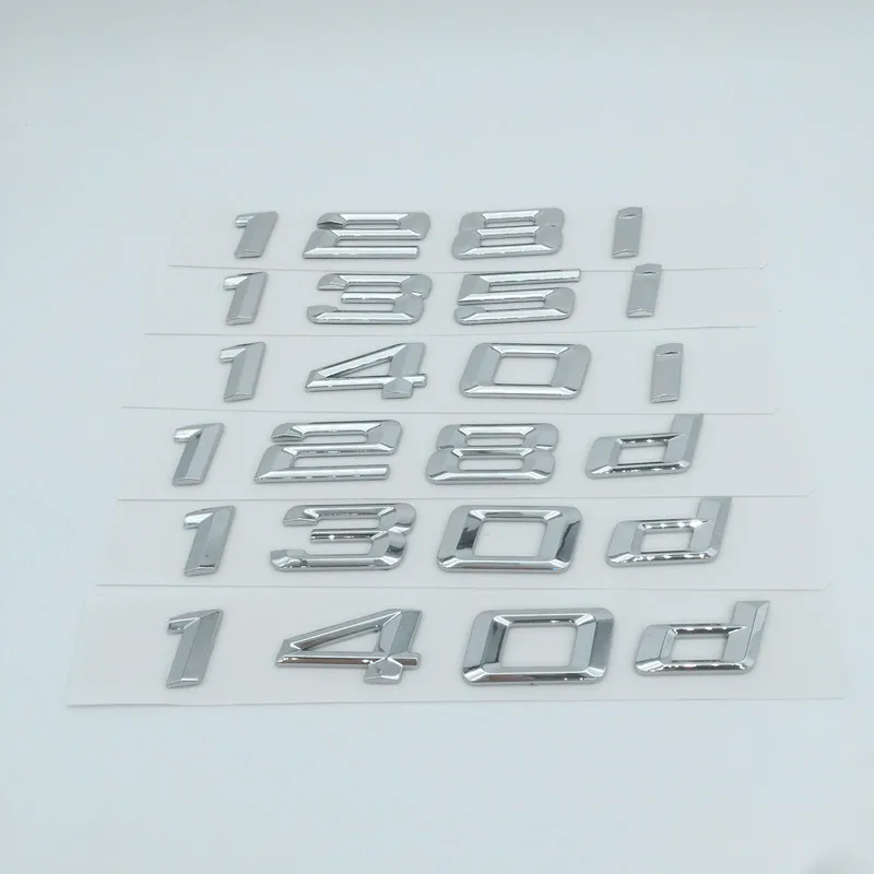 1pcs Black Silver 1 Series 120i 123i 125i 128i 130i 116d 118d 120d 123d car Letter Rear trunk Decals Emblem badge sticker Decal |