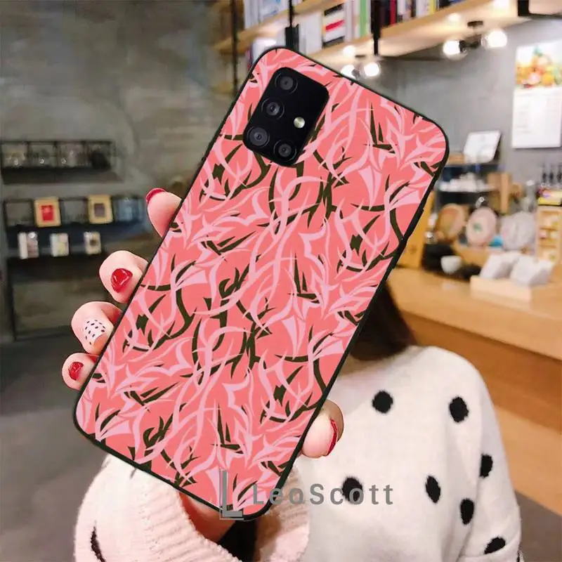 

Camo Pink Art Red Phone Cases For Samsung galaxy S 7 8 9 10 20 edge A 6 10 20 30 50 51 70 note 10 plus