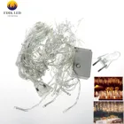 Рождественская гирлянда Водопад, уличное украшение, 5 м, свисающая светодиодная гирлянда 0,4-0,6 м, гирлянда-занавеска, украшение для вечерние ринки, сада