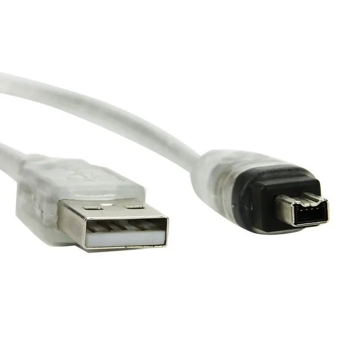 

Дата-кабель USB (штекер)/Firewire IEEE 1394 (штекер), 100 см, 4 контакта, для камер Sony DCR-TRV75E DV