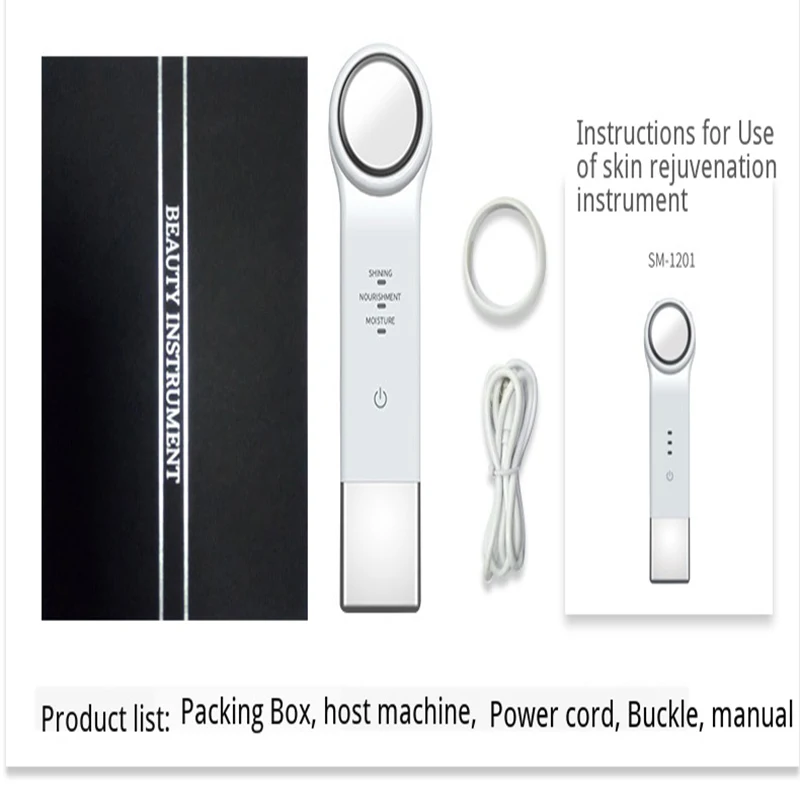 

Ultrasonic Face Cleaning Machine Electric Vibraiton Heating Massager For Face Pores Wash Skin Firming Whitening Beauty Pen