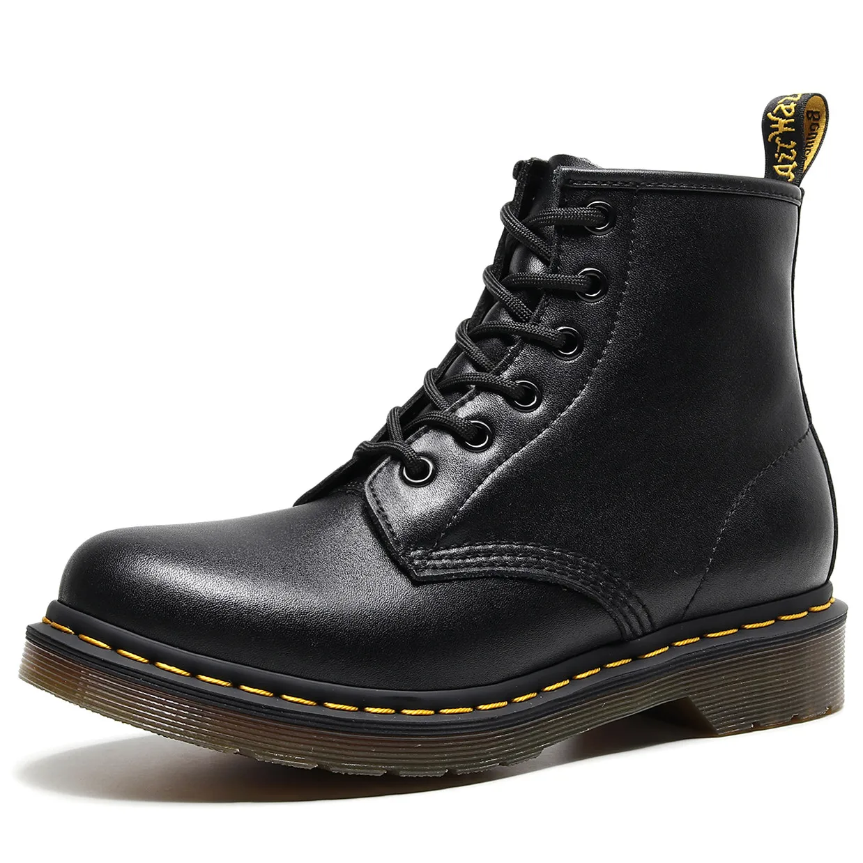 

Motorcycle Boots Coturno Women Leather Shoes High Top Fashion Winter Warm Snow Shoes Black Couple Unisex Boots Botas De Mujer