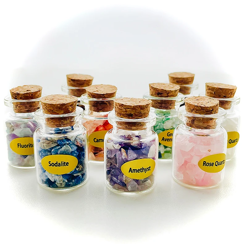 

Мини натуральные камни, гравий, бутылки желаний для женщин, подарок на день рождения, ручная работа, Дрифтинг, бутылка, украшение, подарок, 2021