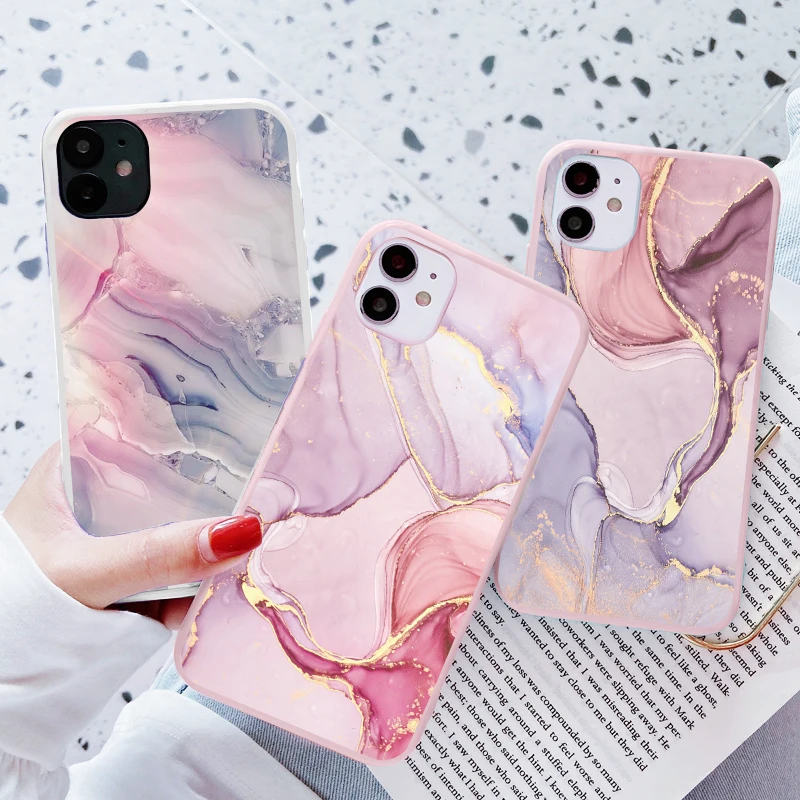 Case For Samsung Galaxy S21 S20 FE S10e S10 Plus Quantum 2 A22 A51 Ultra Lite A72 A50 A30S A52 A32 A71 A70 Vintage Marble Fundas