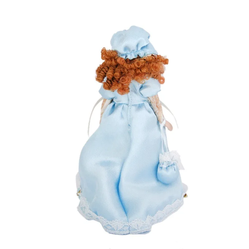 Кукольный домик миниатюрные фарфоровые милые куклы викторианская леди в платье