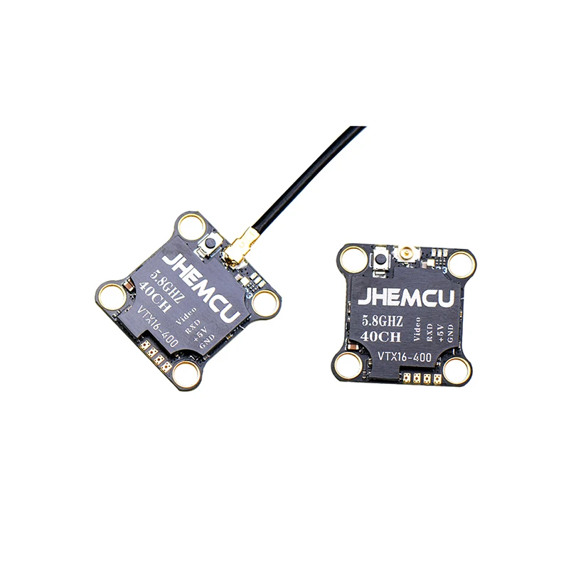 

JHEMCU VTX16-400 5.8G 40CH PitMode 25mW 100mW 200mW 300mW 400mW Adjustable VTX 16X16mm for RC FPV Racing Freestyle Micro Drone