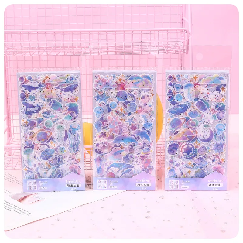

20set/1lot Kawaii Stationery Stickers Blue sea Diary Decorative Mobile Stickers Scrapbooking DIY Craft Stickers