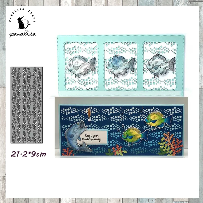 

Panalisacraft Rectangle Background Cutting Dies Craft Dies Scrapbook Card Making Album Embossing Stencil Die Cut Decoration