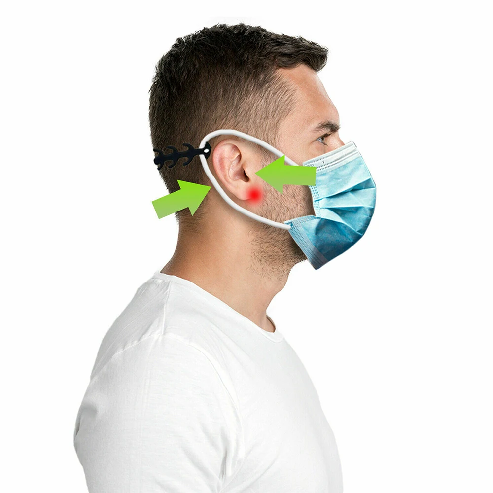 Силиконовая маска для лица 1/5/10 шт. регулируемый нескользящий удлинитель с