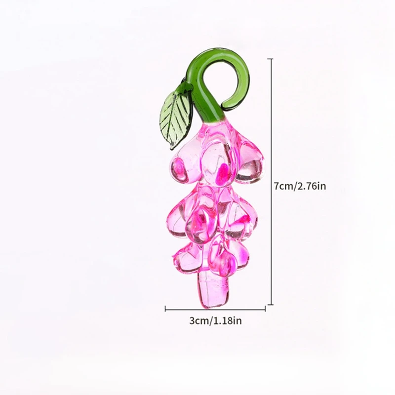 

Фиолетовый хрустальный кулон-виноград