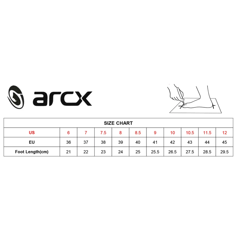 

ARCX Men's Motorbike Waterproof Boots Genuine Cow Leather Street Moto Racing Boots Motocross Boots Motorcycle Winter Boots