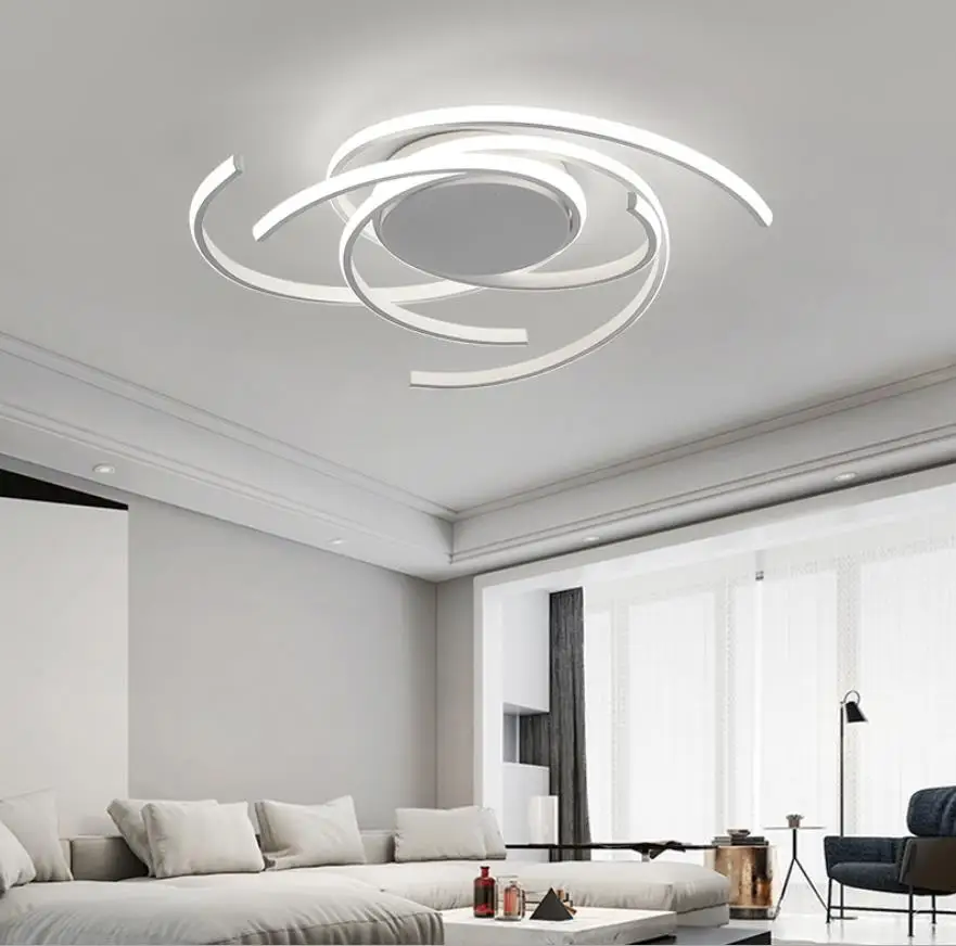 Креативная современные светодиодные потолочные лампы алюминиевая потолочная