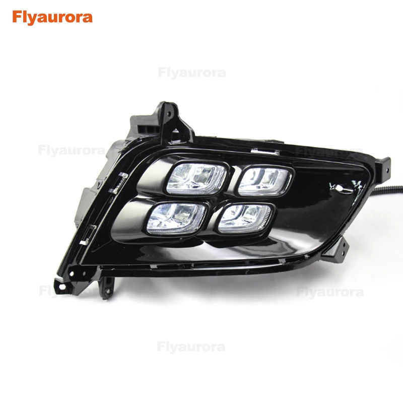 Мигающий Светодиодный дневной светильник DRL Дневной s противотуманная фара для KIA