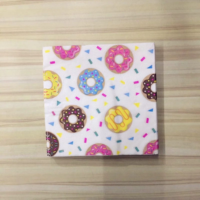 Мультяшные Милые Пончики скатерть для вечерние одноразовые подарки на день