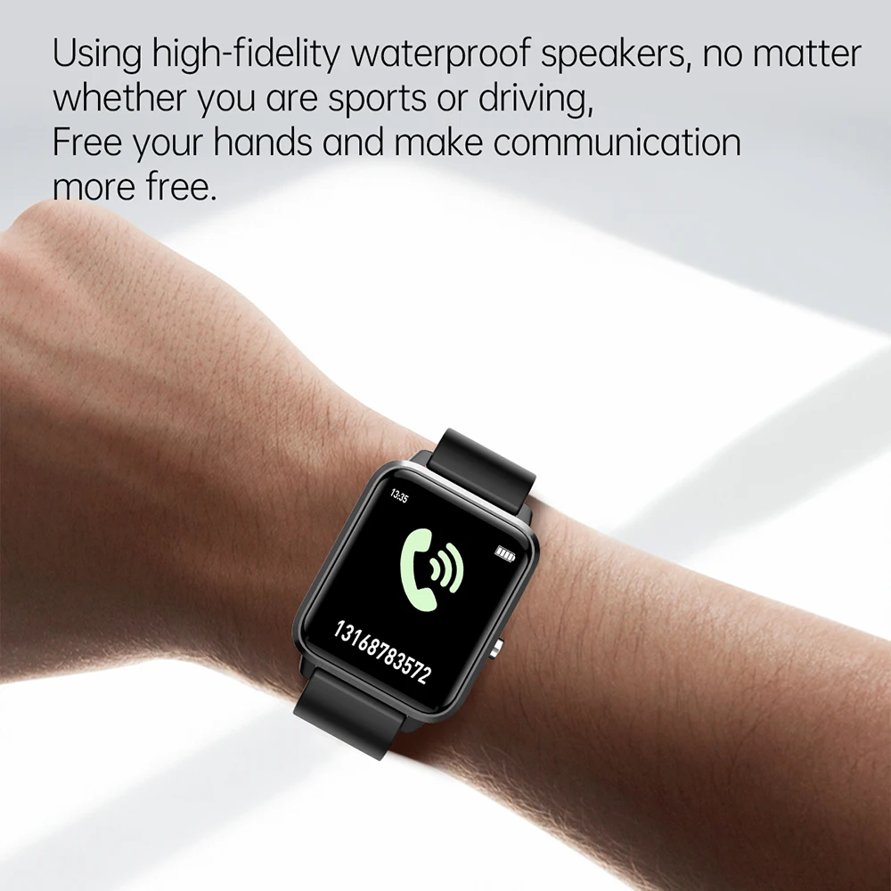 

2021 Smart Watch Men Women Bluetooth Call Sport Smartwatch 1.65 Inch HD Touch Screen Heart Rate Fitness Tracker For Android IOS