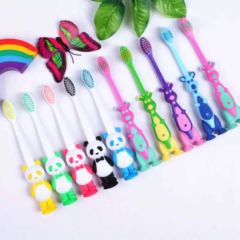 2 шт. лидер продаж детская зубная щетка с медвежонком и мультяшным Кроликом