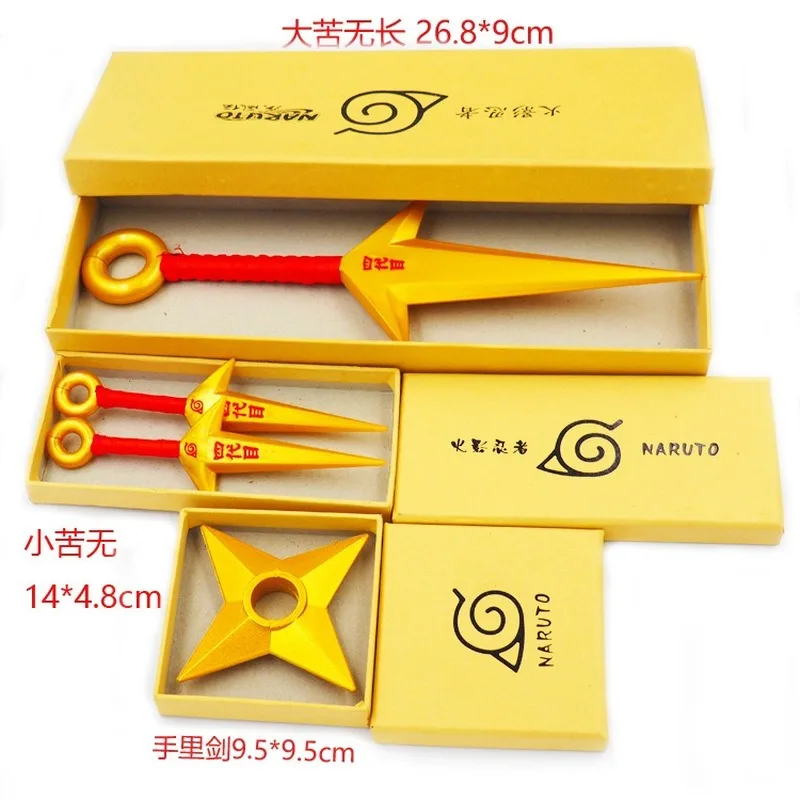 

Top Quality Anime Akatsuki Konoha Ninja Kakashi Cosplay Kunai Knives Weapons Armor Child Adult Throwing Darts Accessories set