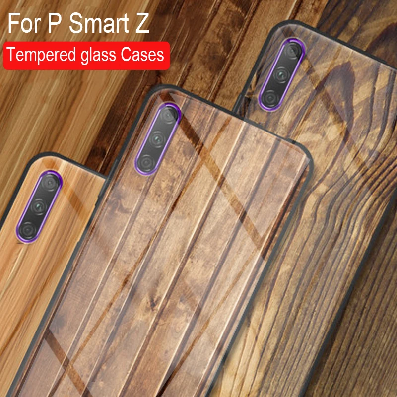 Деревянный Твердый деревянный узор из закаленного стекла чехол для телефона huawei