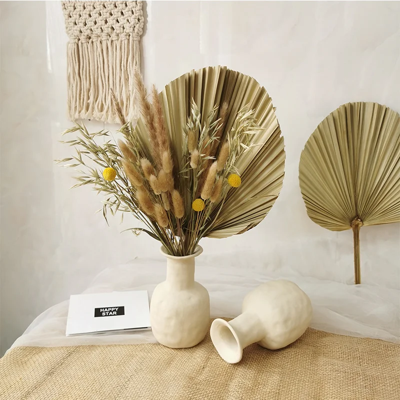 

Dried Natural Flower Palm Leaf Fan Plant Palm Pampas Bunny Tail Grass Decor Home Garden Wedding Marraige Party Decoration