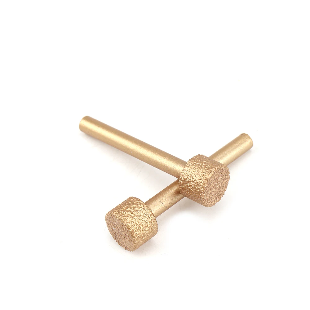 

1pc 6.35mm Shank Vacuum Brazed Diamond Router Bits With Head Bit 1/4'' Shank For Stone Granite & Marble Engraving tool