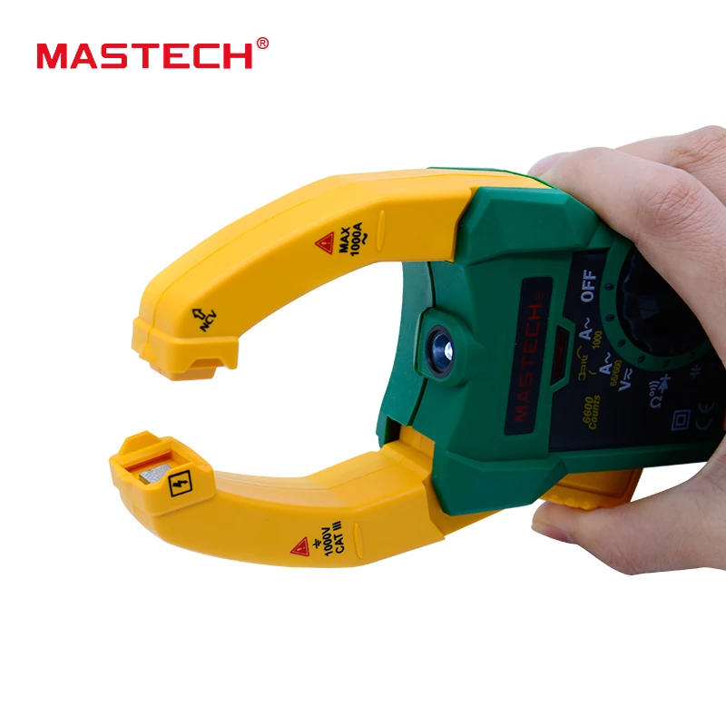 MASTECH MS2015B Автоматический диапазон 6000 отсчетов Цифровой мультиметр зажим AC/DC тестер истинное RMS измерение температуры