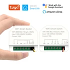 Умный выключатель Tuya с Wi-Fi, 2 клавиши, 3 клавиши, 10 А, дистанционное управление через приложение, совместим с Alexa Google Home Automation