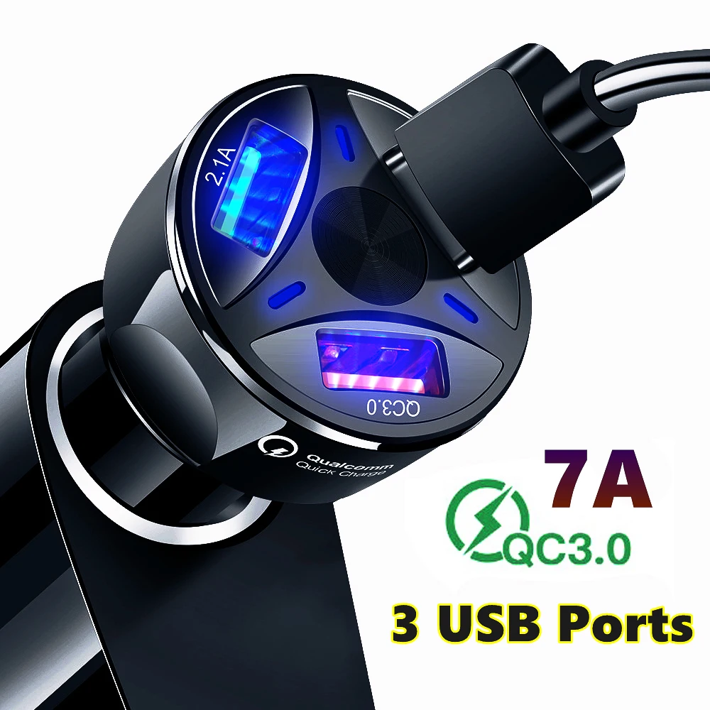 Быстрая зарядка 3 0 Автомобильное зарядное устройство портативное 5 в А GPS для iPhone