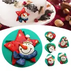 Рождественское Силиконовое украшение формы для помадки шоколада для торта, Санта Клаус, инструменты для выпечки, капкейков, рождественской елки