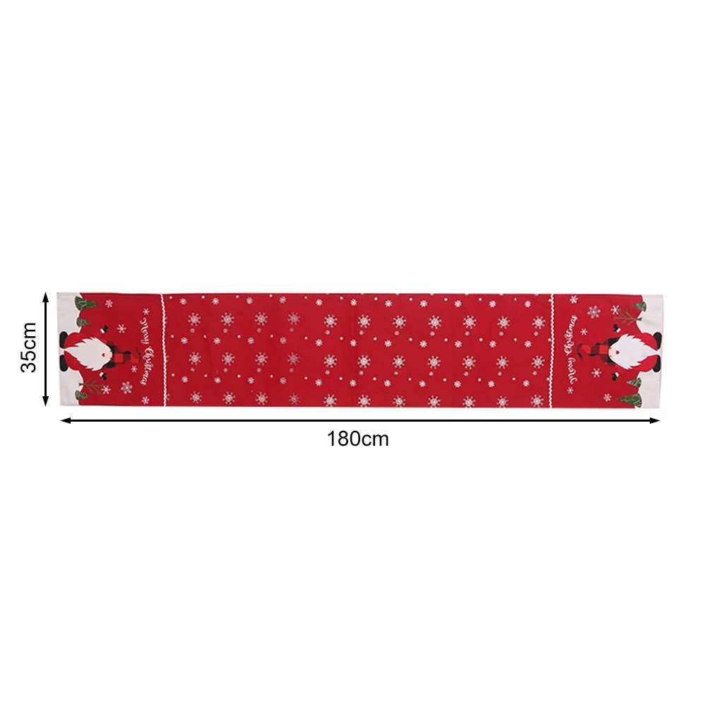 Warm Life 2021 New Embroidered Faceless Elderly Table Runner Snowflake Tablecloth Christmas Dining Dress Up Decoration | Дом и сад