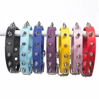 harp spiked studded leather dog collars pu for small medium large dogs pet collar rivets anti bite pet products neck strap