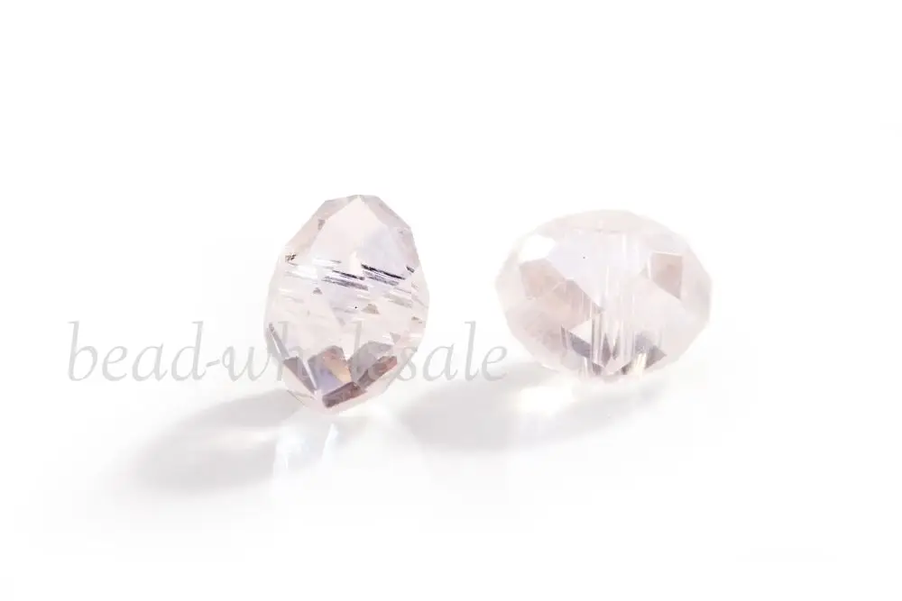 Crystal AB 6 мм 8 мм Rondelle граненые стеклянные бусины для самостоятельного изготовления ювелирных изделий, браслет, бусы, ожерелье, аксессуары - Цвет: Crystal AB