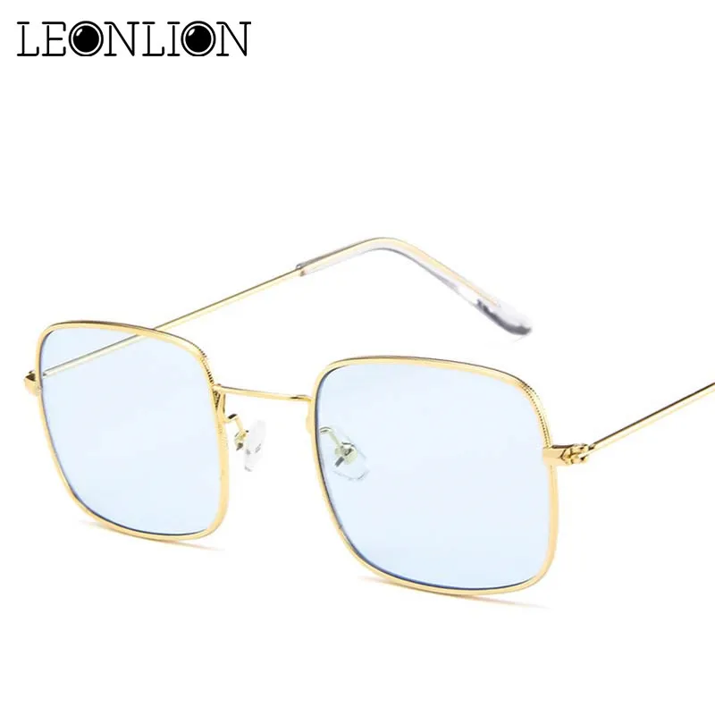 LeonLion 2020 винтажные квадратные солнечные очки с океанскими линзами женские