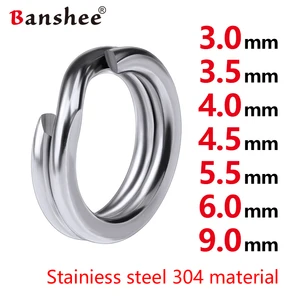 100 шт рыболовные кольца из нержавеющей стали Сплит Кольца рыболовные снасти укрепляющие твердые кольца приманка соединительное кольцо аксессуары для рыбной ловли кольцо