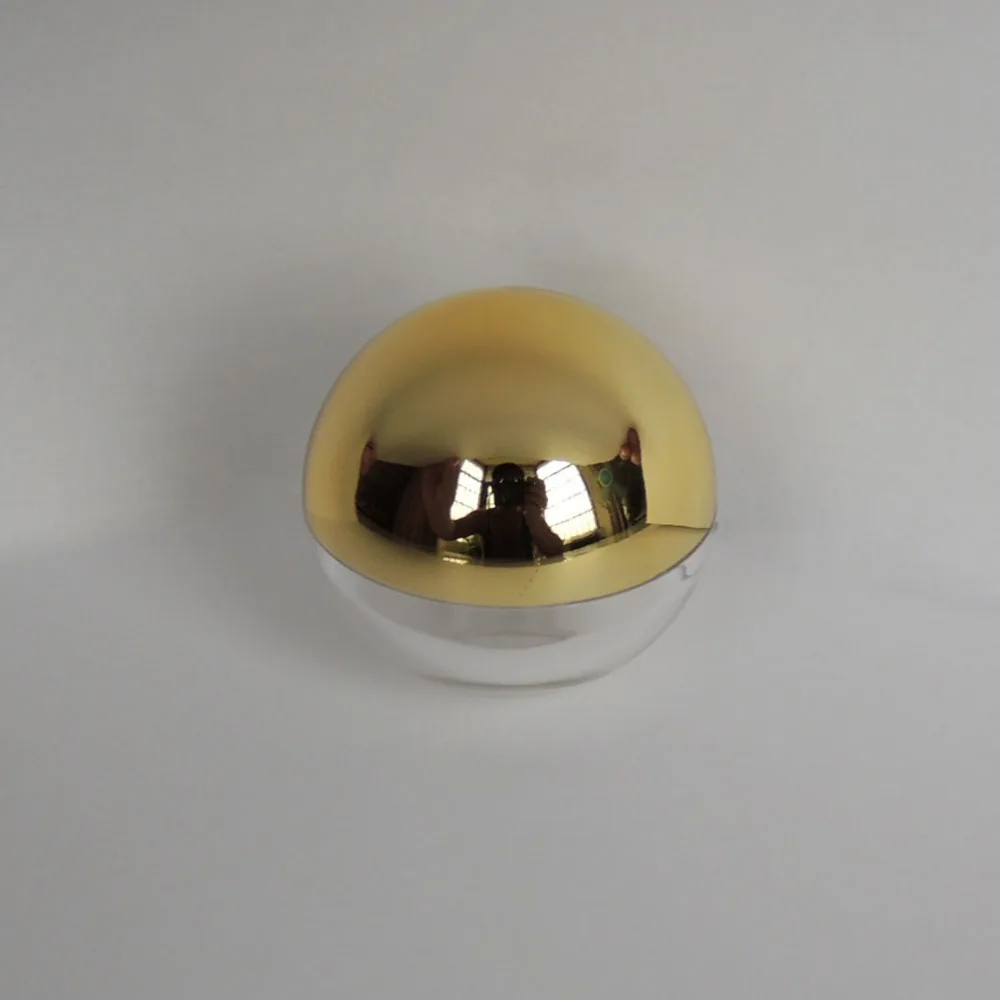 100 шт. 5g косметический мяч контейнер цвета: золотистый серебристый крышка баночка