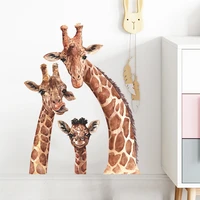 cute giraffe family wall stickers bedroom living room wall decor sticker removable pvc animals wall decals art wall decoration