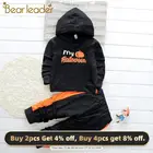 Bear LeaderПовседневная одежда на Хэллоуин для маленьких мальчиков и девочек детская футболка и штаны комплект из 2 предметов, хлопковый комплект одежды для малышей, весенний Детский костюм