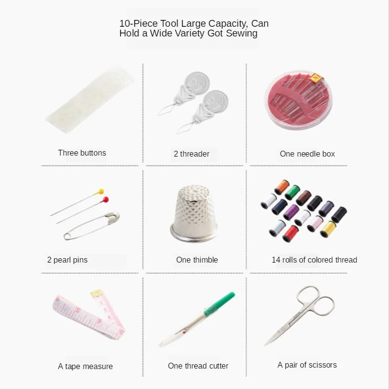 

Household Sewing Kit Portable Travel Sewing Tools Line Set Hand Quiling Stitching Embroidery Thread Craft Accessories Supplies