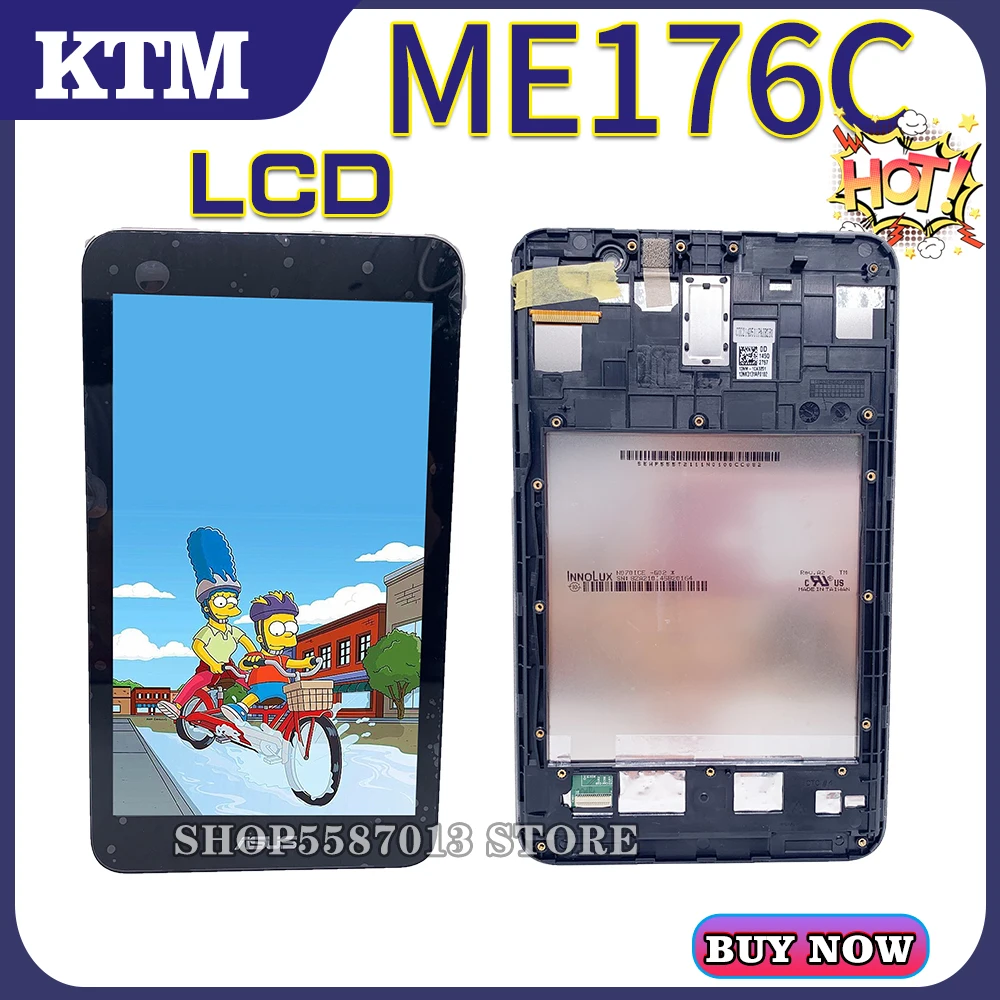 

For Asus Memo Pad 7 ME176 ME176C ME176CX K013 LCD display +Touch Digitizer Screen Assembly with frame