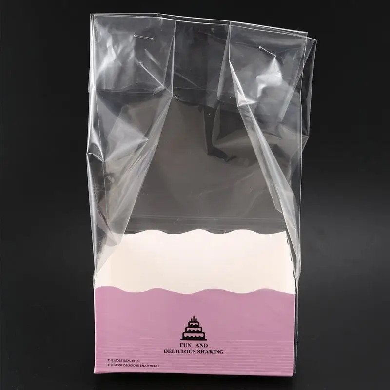 JEYL 10 Sets Cookie Candy Bread Plastic Paper Packing Bags Boxes Clear Party Gift Chocolate Wedding Self Stand Bag | Дом и сад