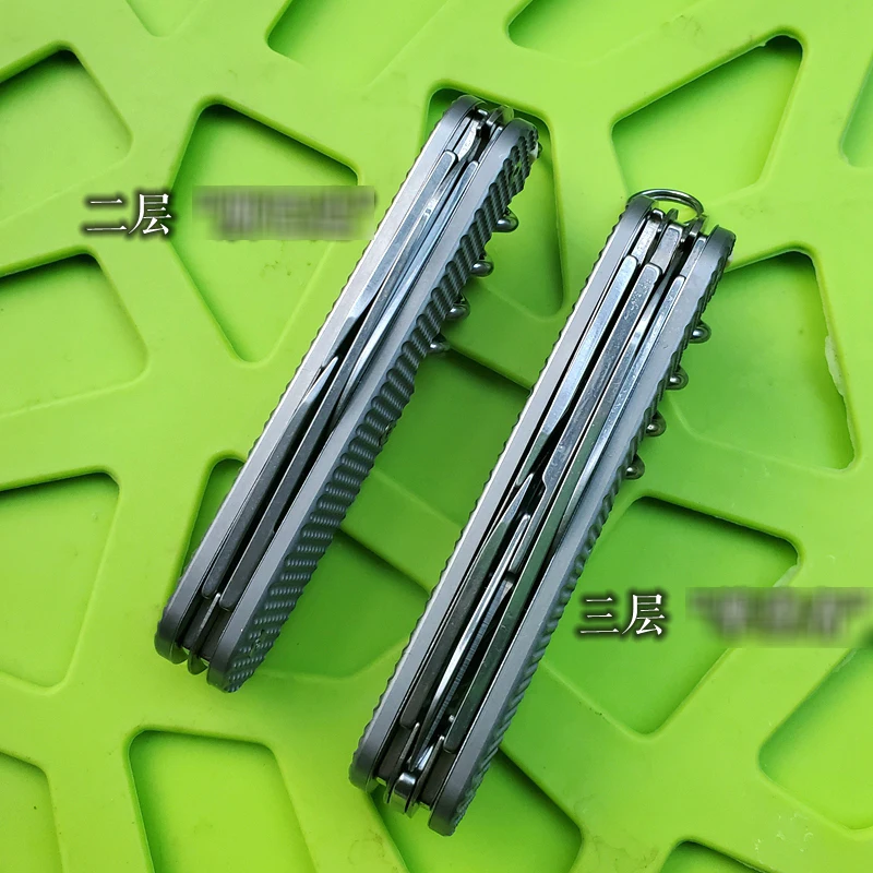 Складной нож из титанового сплава EDC карманный резец с полым лезвием для резки