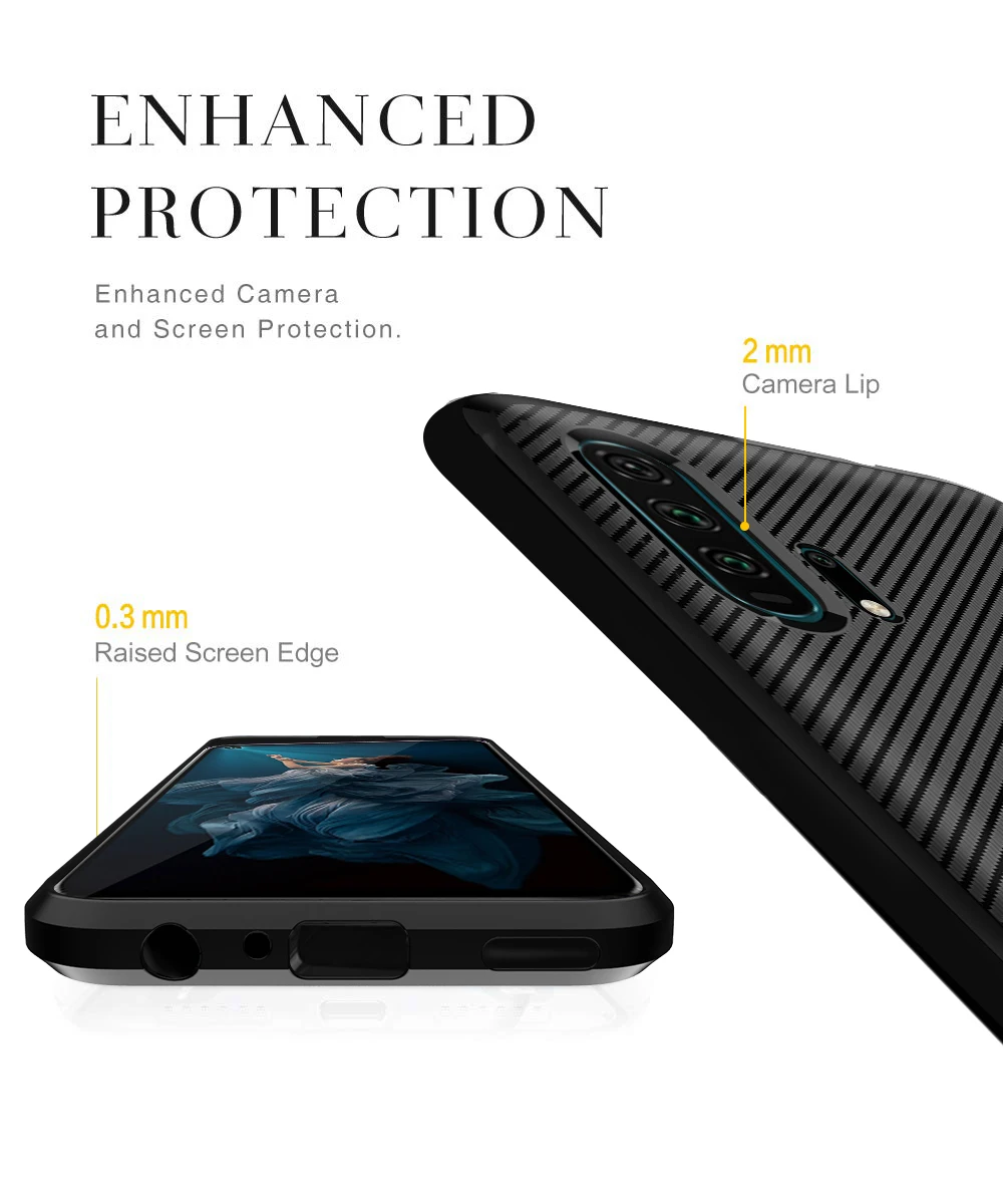 Armor Carbon Fiber Case for iPhone 11 Pro Max XS XR X 6 6s 7 8 Plus Phone Cases PP Soft Super Antishock Capa Coque Cover |