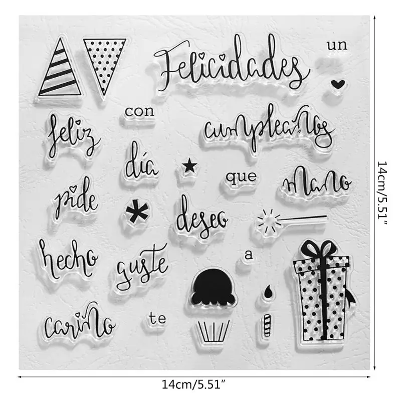 

Benediction Silicone Clear Seal Stamp DIY Scrapbooking Embossing Photo Album Decorative Paper Card Craft Art Handmade Gift