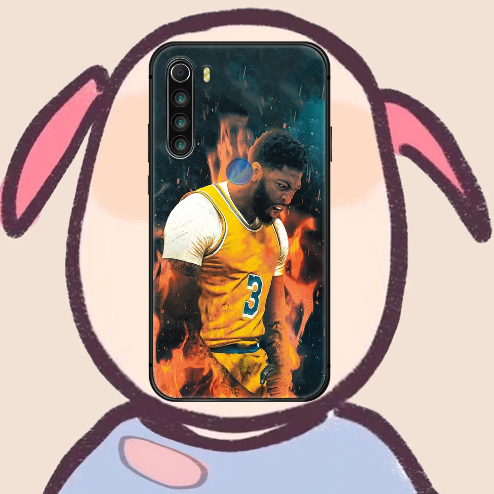 

Anthony Davis Phone Case For XIAOMI Redmi Note 5 7 8 T 9 6A 7A 8A 9S K 20 30 Pro black Shell Luxury Funda Pretty Hoesjes