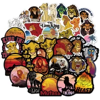 50pcs the lion king waterproof cartoon stickers world animals skateboard suitcase guitar children graffiti kids diy toys disney