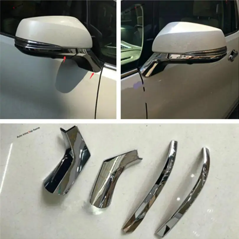 

Yimaautotrims двери зеркало заднего вида защитная полоса крышка отделка Наружные молдинги для Toyota Alphard/Vellfire AH30 2016-2019