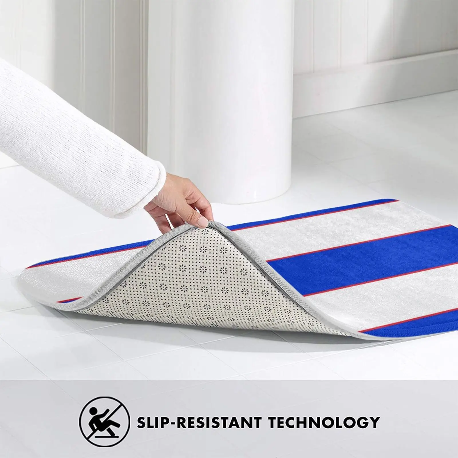 

Queens Park Rangers 1983 Home Shirt Carpet Mat Rug Cushion Soft Queens Park Soccer Futbol Futebol