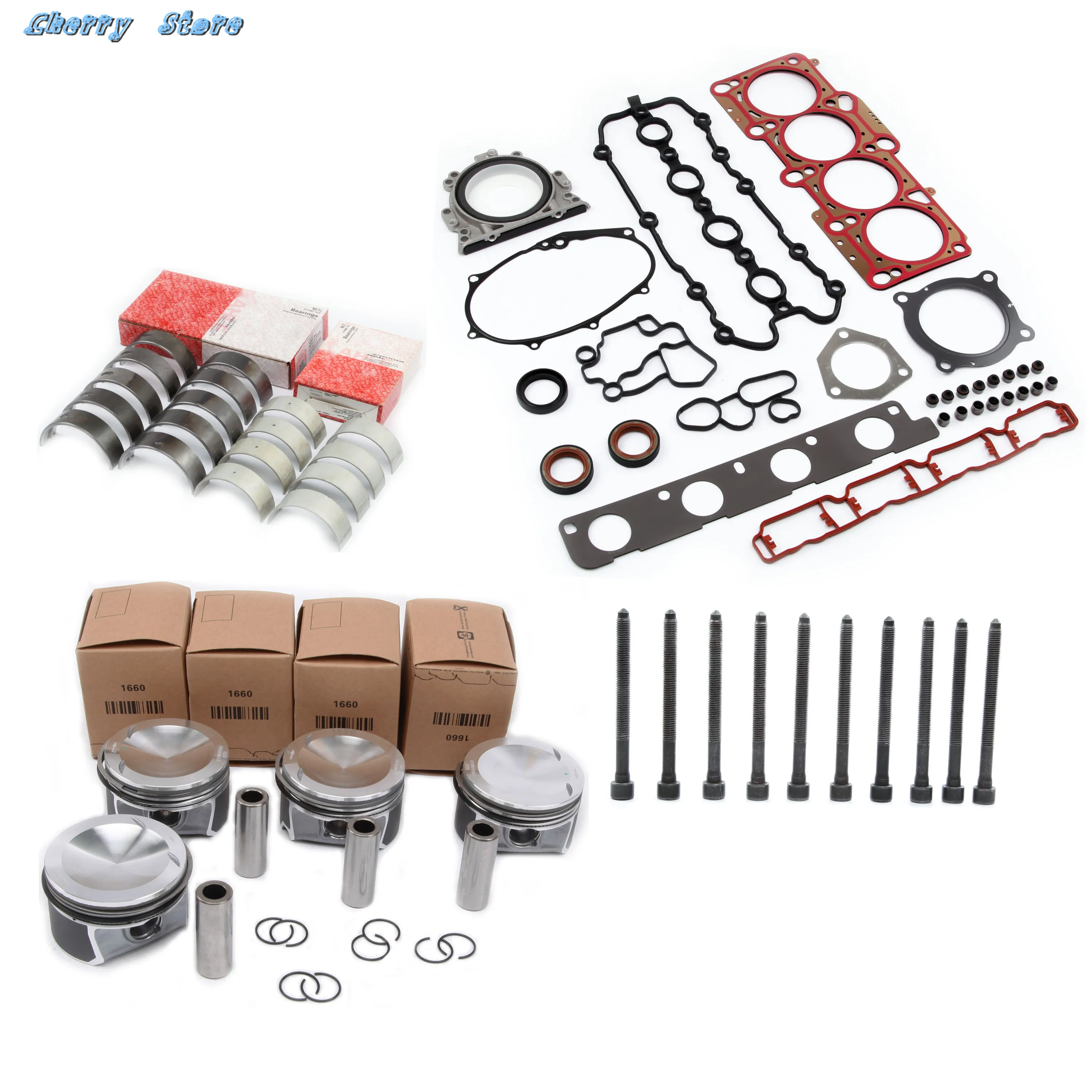 

New Engine Rebuilding Kit 06D107066L Cylinder Head Gaskets Seal For Audi S3 TTS Quattro VW Golf Scirocco 2.0 R Seat Leon Cupra R