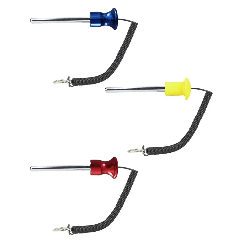

Magnetic Pin Tensile - Detent Hitch Pins With Lanyard Universal Weight Machine Pin Replacement 4.13 X 0.39in Quick To Install