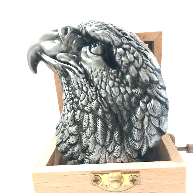 Фирменная мужская металлическая пряжка для ремня с объемной головой орла в стиле