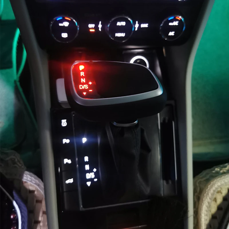 

Рукоятка автоматической коробки передач для skoda octavia komiks xinrui Super Yeti fabia ручка переключения рулевого механизма автомобиля со светодиодной подсветильник кой